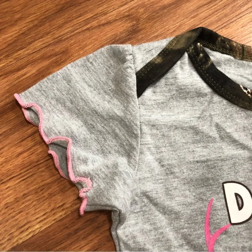 Mossy Oak Camouflage Baby Girl Onesie | Size 18 month